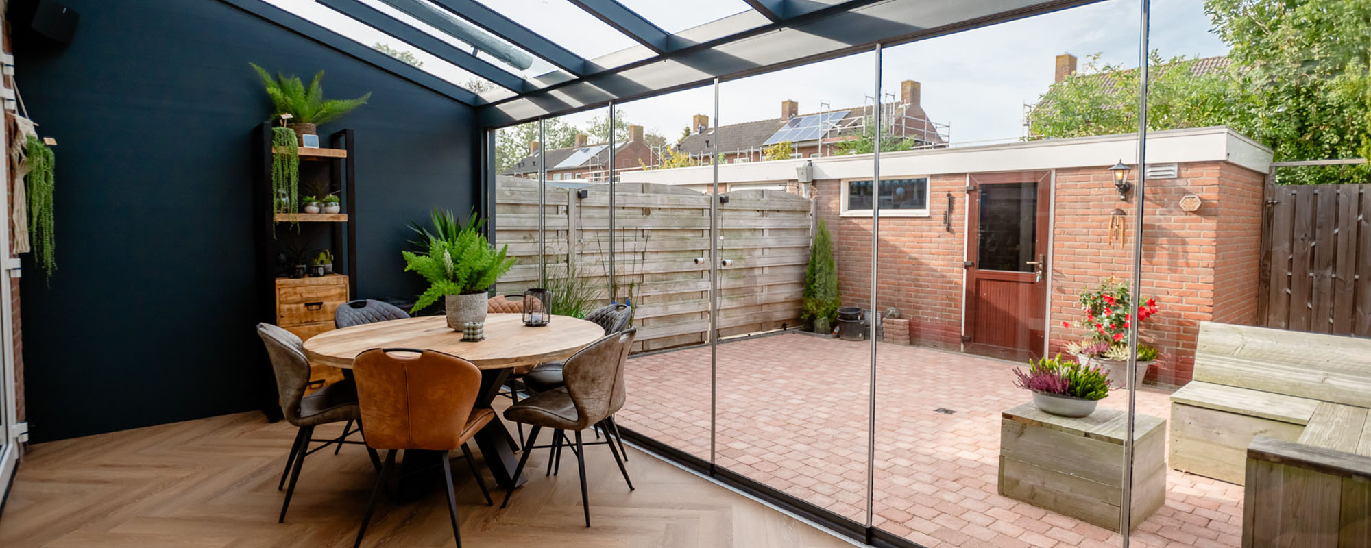 Glazen schuifwanden op maat