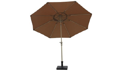 Solar Led Parasol Taupe