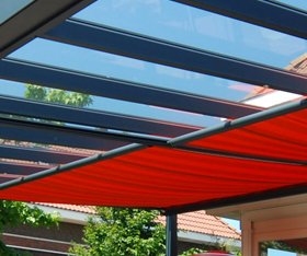 profiline-zonwering rood